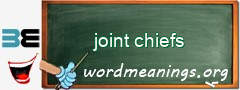 WordMeaning blackboard for joint chiefs